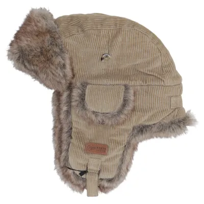 Trapper hat (Beige) from Barts Cotton, Faux fur, Polyamide, Polyester