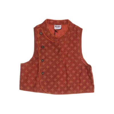 Väst (Orange, Flerfärgad) från Fabindia Bomull