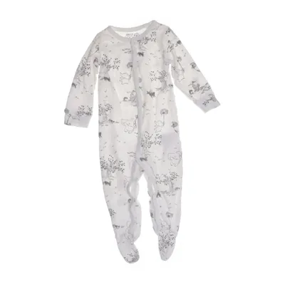 Sparkdräkt (Vit, Grå) från Lindex Newborn Bomull