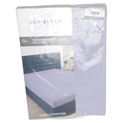 Fitted sheet (Purple) from Schiesser Cotton