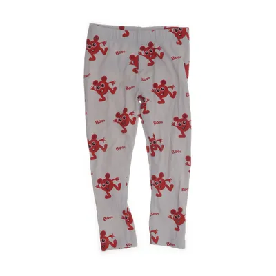 Leggings (Grå, Röd, Flerfärgad) från Babblarna x KappAhl Bomull, Elastan