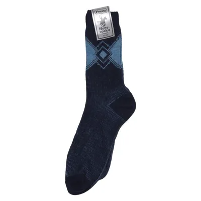 Chaussettes (Bleu) de Freds Acrylique, Polyamide, Laine