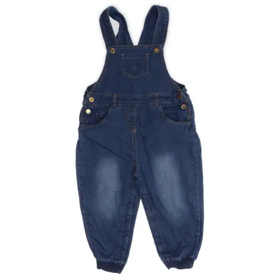 Hängselbyxor (Blå) från Bogi Bomull, Elastan, Polyester