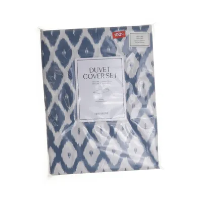 Sengesæt (Blå, Hvid) fra H&M Home Bomuld