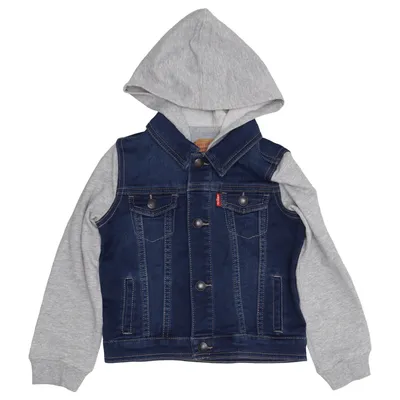 Jeansjacka (Blå, Grå) från Levi Strauss & Co Bomull, Elastan, Polyester