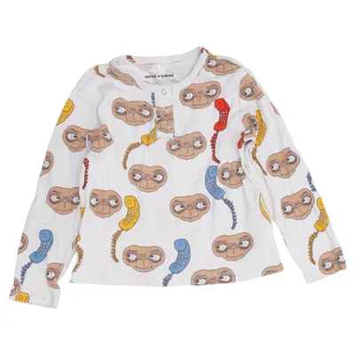 Långärmad t-shirt (Vit, Flerfärgad) från Mini Rodini Bomull