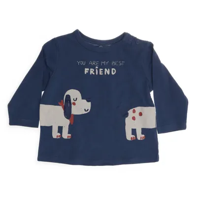 Long sleeve T-shirt (Blue) from Tex Baby Cotton