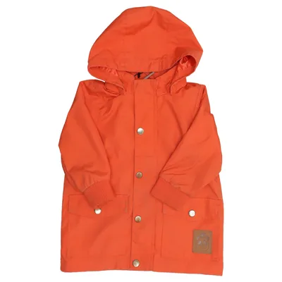 Allvädersjacka (Orange) från Mini Rodini Ekologisk bomull, Återvunnen polyester