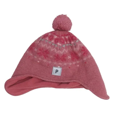Tophue (Pink) fra Polarn O. Pyret Merinould, Genanvendt polyester
