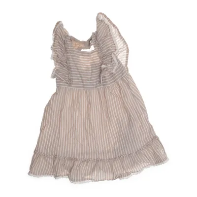 Dress (Beige, White) from Newbie by KappAhl Cotton