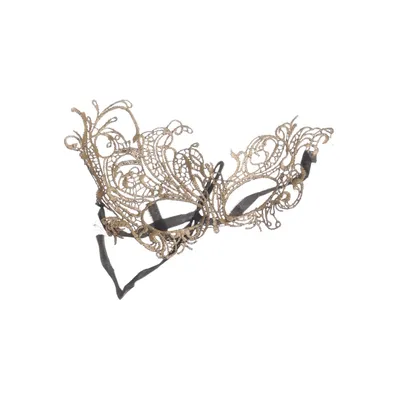 Maskeradmask (Guldfärgad, Svart)