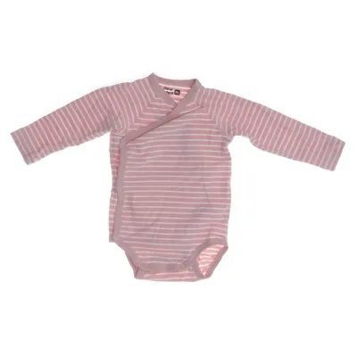 Body (Rosa, Vit) från Lindex Newborn Ekologisk bomull