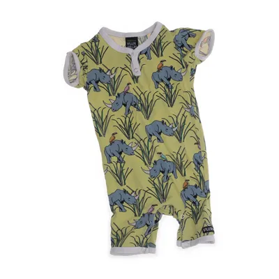 Sparkdräkt (Gul, Flerfärgad) från Villervalla Elastan, Ekologisk bomull