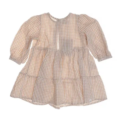 Klänning (Vit, Beige) från Lindex Baby Bomull