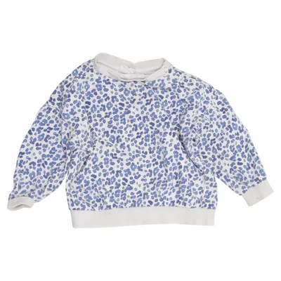 Sweatshirt (Blanc, Bleu) de Mini Gina Tricot Coton