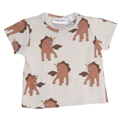T-shirt (Beige, Marron) de Mini Rodini Coton, Élasthane