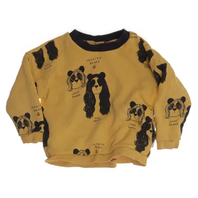 Collegetröja (Gul, Svart) från Oh La La x Mini Rodini