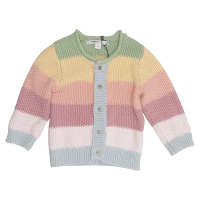 Cardigan (Groen, Geel, Roze) van MyWear Baby Organisch katoen