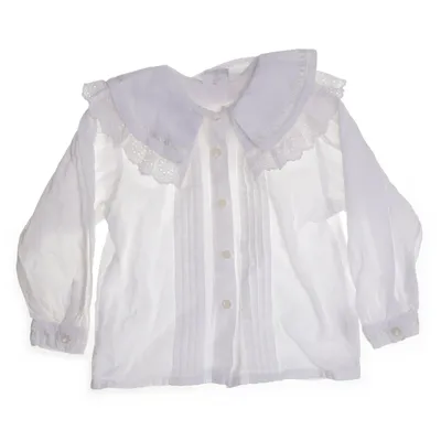 Blus (Vit) från Polarn & Pyret Bomull