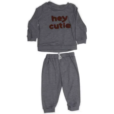 Set (Grijs) Katoen, Polyester
