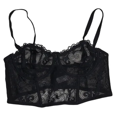 Bustier (Black) from Spencer Elastane, Polyamide, Polyester