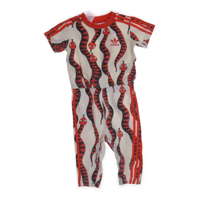 Sparkdräkt (Röd, Vit, Flerfärgad) från Adidas Mini Rodini Elastan, Ekologisk bomull