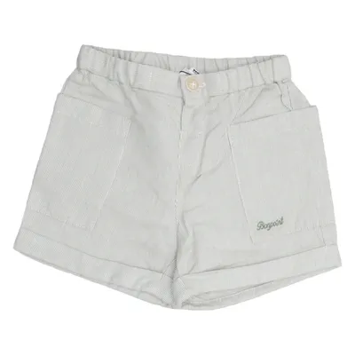 Short (Vert, Blanc) de Bonpoint Coton, Lin