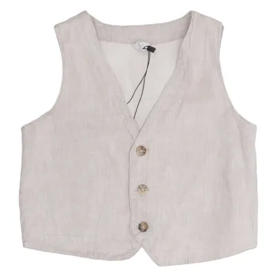 Jakkesætsvest (Beige) fra H&M Bomuld, Linned