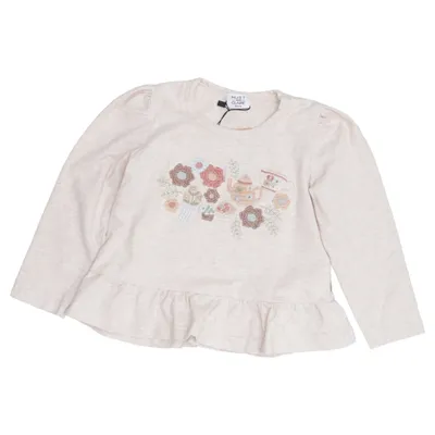 Top (Beige, Multicolored) from Hust and Claire Elastane, Organic cotton