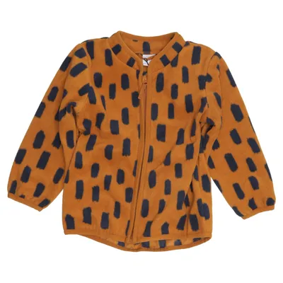 Fleece jacket (Brown, Blue) from Lindex Kids Polyester