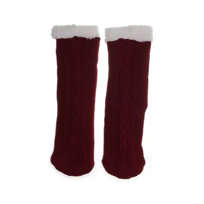 Knit socks (Red, White) from Hemtex