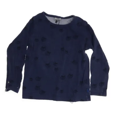 Långärmad t-shirt (Blå, Svart) från Småfolk Bomull, Elastan