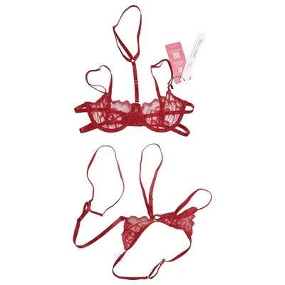 Ondergoed set (Rood) van Romwe Polyamide, Polyester