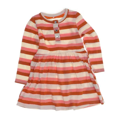Kjole (Pink, Hvid, Orange) fra Mini Rodini Bomuld, Elastan