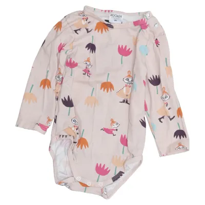 Body (Beige, Multicolored) from Moomin by Martinex Elastane, Organic cotton