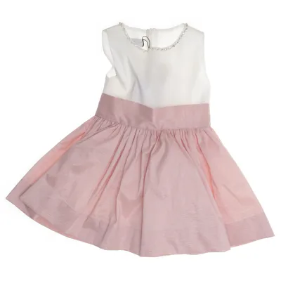 Cocktail dress (Pink, White) from Seker Kiz Cotton, Polyester