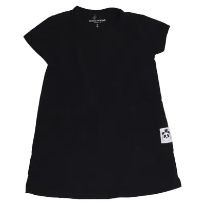 Robe (Noir) de Mini Rodini Coton, Élasthane