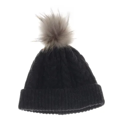 Bobble hat (Gray) from Gipsy by Mauritius Fur, Acrylic, Polyester