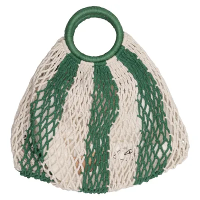 Beach bag (Beige, Green) from Topshop Cotton