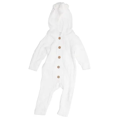 Sparkdräkt (Vit) från Lindex Newborn Bomull