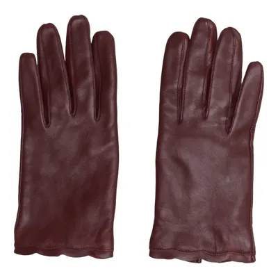 Leather gloves (Red) from Åhléns Leather, Polyester