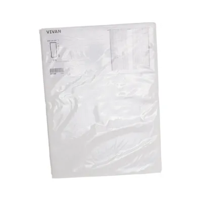 Veckbandslängd (Vit) från Vivan Bomull, Polyester