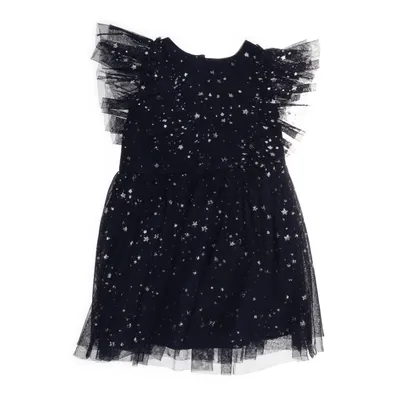 Klänning (Blå, Silverfärgad) från KappAhl Polyester