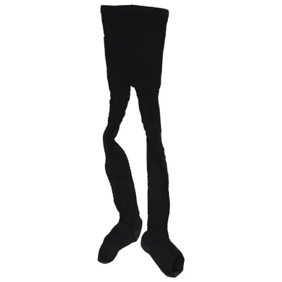 Collants polaires (Noir) de Uniqlo Kids Coton, Élasthane, Polyamide