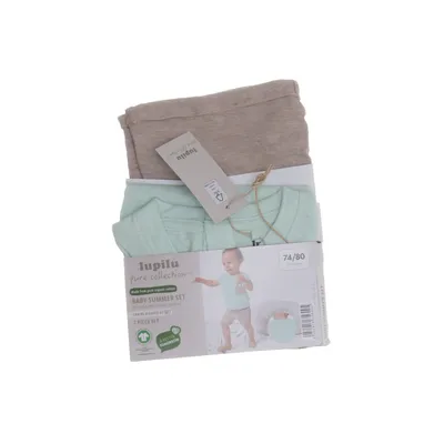 Set (Grön, Beige) från Lupilu Ekologisk bomull