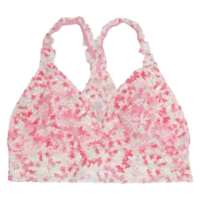 Bralette (Pink, Weiß, Grün) von "SU" Elasthan, Polyamid