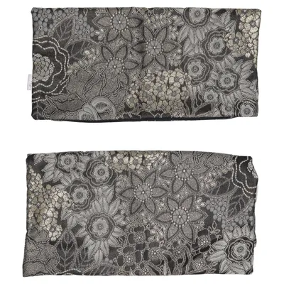 Kissenüberzug (Schwarz, Grau, Gold) von A.U Maison Polyester, Viskose