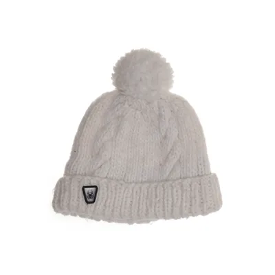 Pompon muts (Wit) van Spyder Acryl, Wol