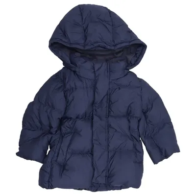 Vinterjacka (Blå) från Uniqlo Baby Bomull, Dun, Fjädrar, Polyamid, Polyester