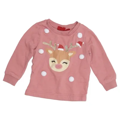 Julesweater (Pink) fra Alive Bomuld, Polyester